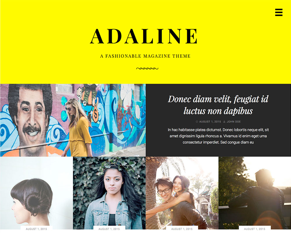 Adaline theme screenshot